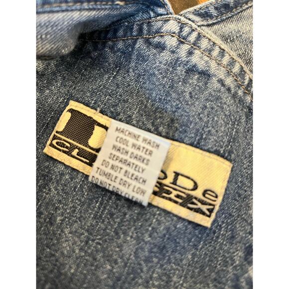 VTG Overalls D'Mode Classix Womans L Jean Bib Western Cowgirl Farm Barn Cottage - Picture 10 of 11